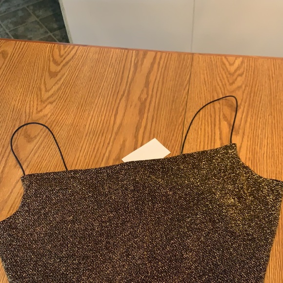 H & M Divided Sparkle Cropped Cami,  juniors L. - Picture 2 of 8